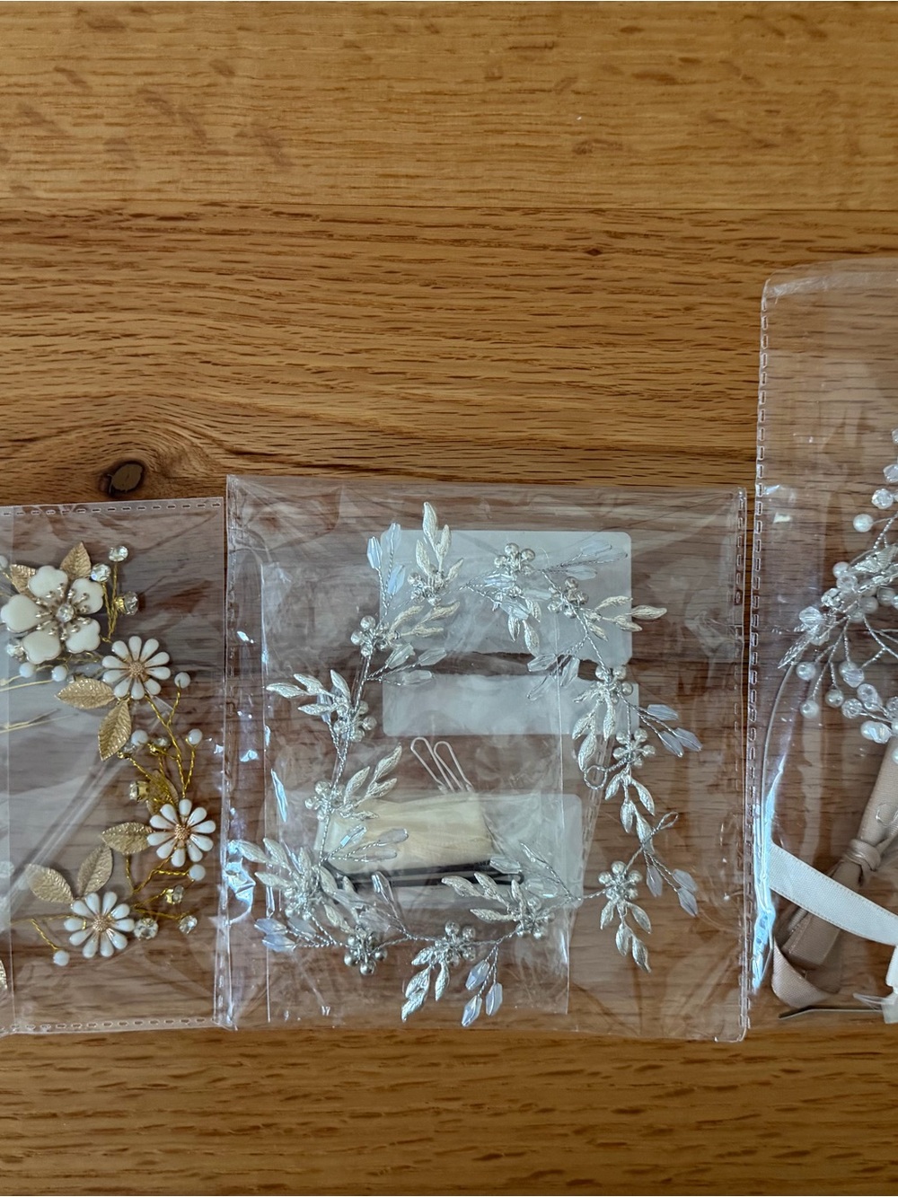 Silver Floral Bridal Hair Vine - Elegant Wedding Accessory